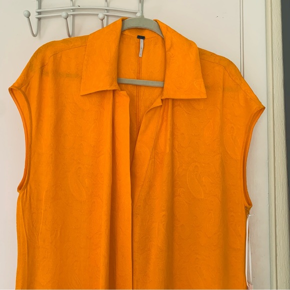 NWT Young Fabulous and broke 100% viscose yellow Jumpsuit size L - Picture 2 of 12